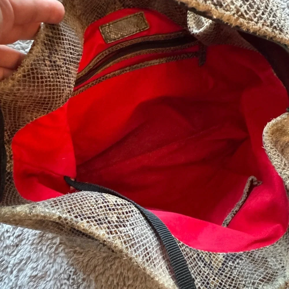 DOONEY AND BOURKE Vintage Y2K Snakeskin Hobo Bag